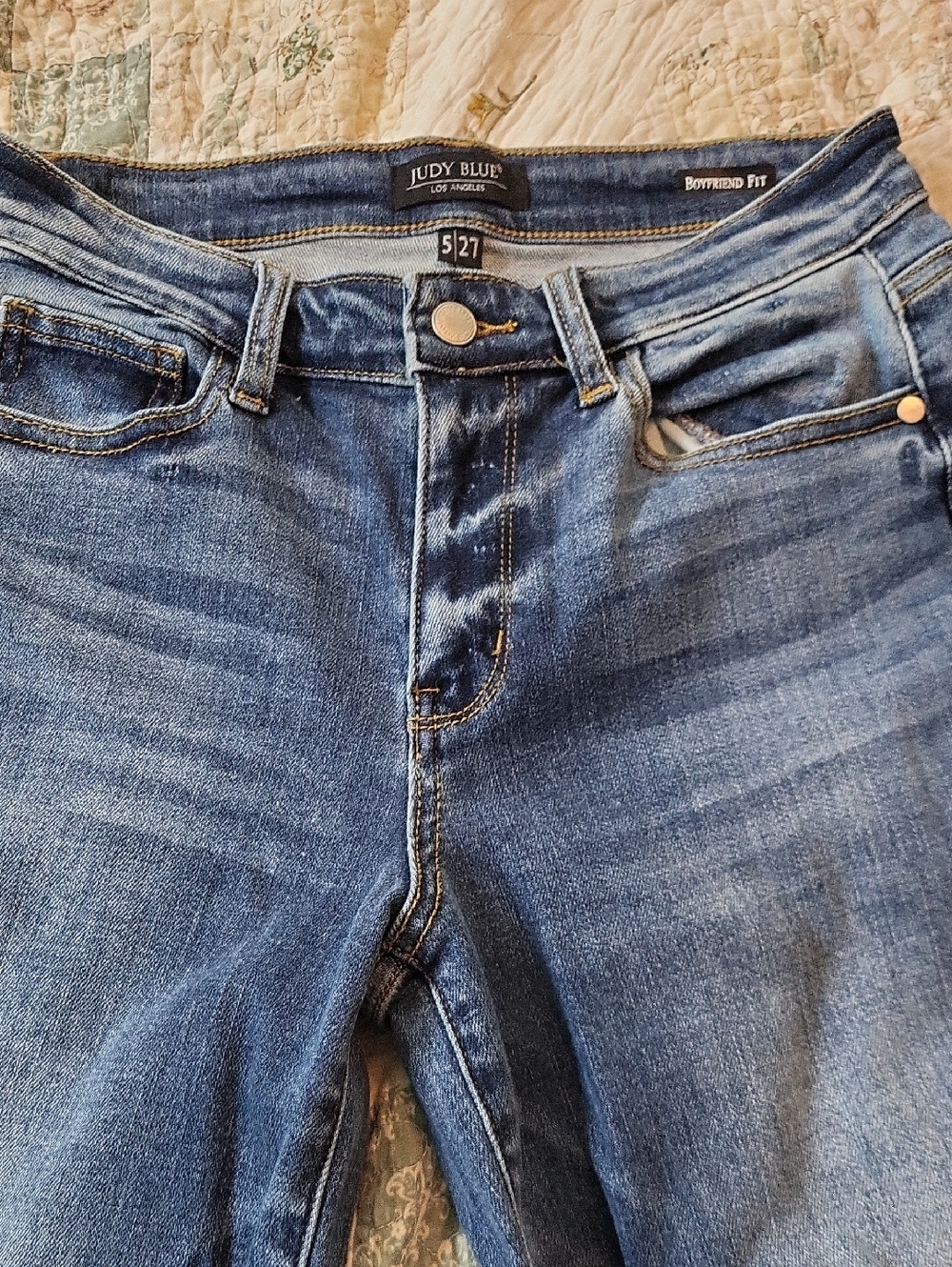 Judy Blue Medium Blue Boyfriend Jeans